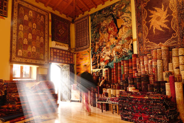 istock handmade carpet and rug store interior 1151094802