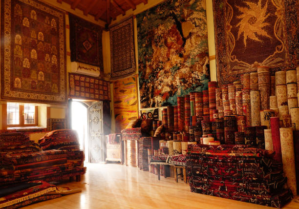 istock handmade carpet and rug store interior 1151094884