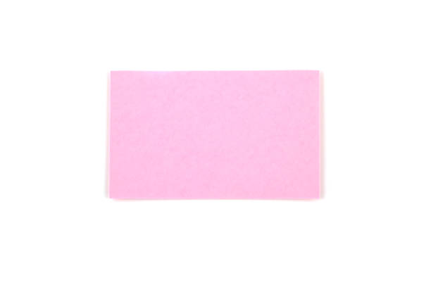 istock Color paper name card isolated on white 1151099796