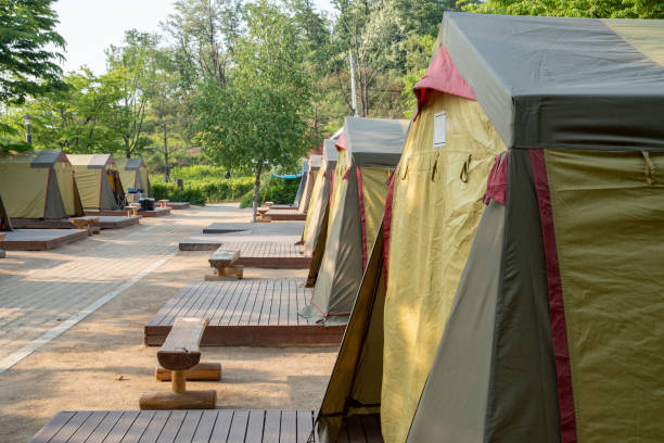 istock Tents in the campground ready for everyone to use. 1151099924