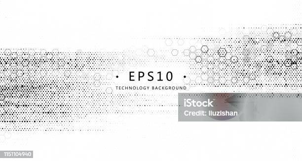 The Abstract Background Of Molecular Structure And Graphic Design Of Technology Sense Stock Illustration - Download Image Now