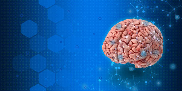 istock 3D Medical symbol image about human brain on high tech blue background 1151108180