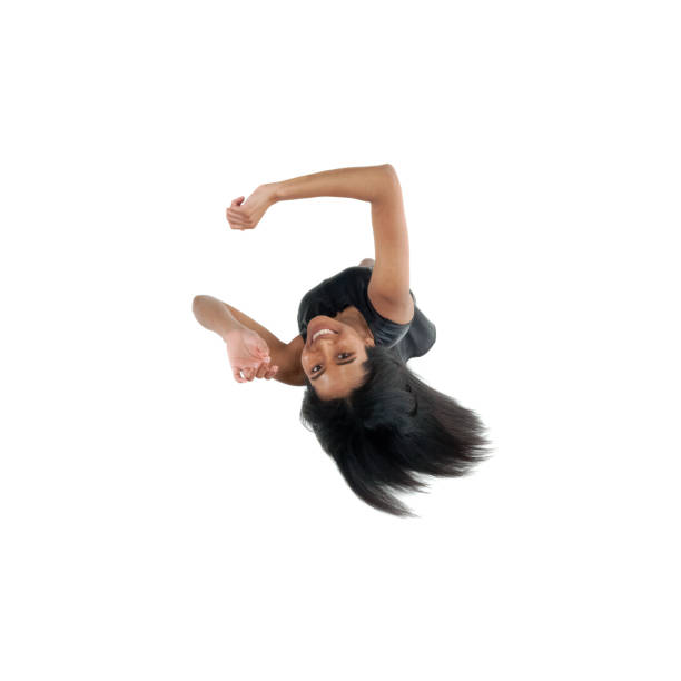 istock Above view of beautiful female dancing 1151115983