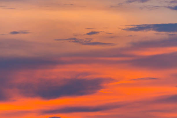 istock Blue orange and yellow colorful sunset sky 1151116813