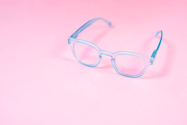 istock Blue-pink glasses with clear lenses 1151117763