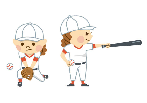 ilustraciones, imágenes clip art, dibujos animados e iconos de stock de béisbol - baseball league