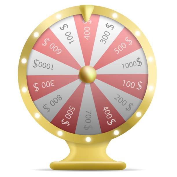 istock Realistic 3d wheel of fortune isolated on white background. Vector illustration 1151118853