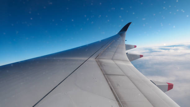 istock Plane wings and views Take pictures in the plane 1151119932