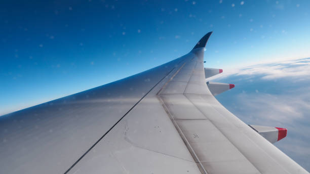 istock Plane wings and views Take pictures in the plane 1151119940