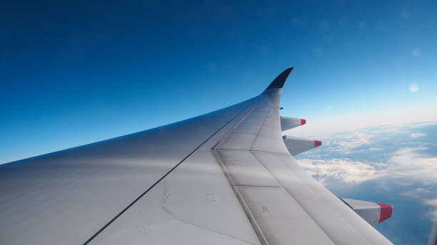 istock Plane wings and views Take pictures in the plane 1151119966