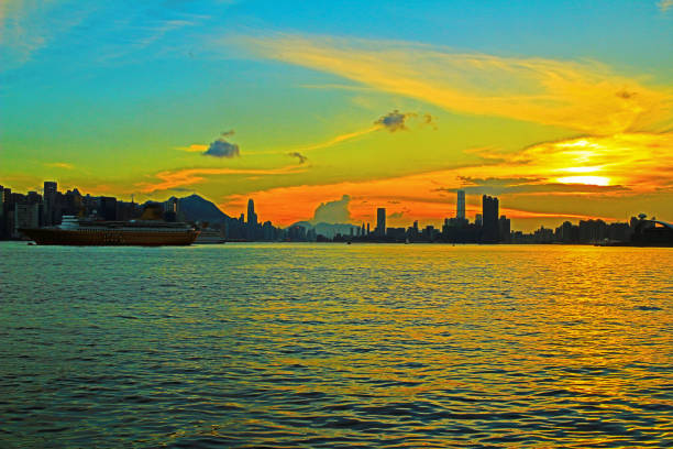 istock Hong Kong city skylin at sun set 2014 1151127016