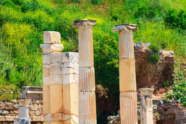 istock Close-up old ruins of Ephesus, Turkey 1151127438