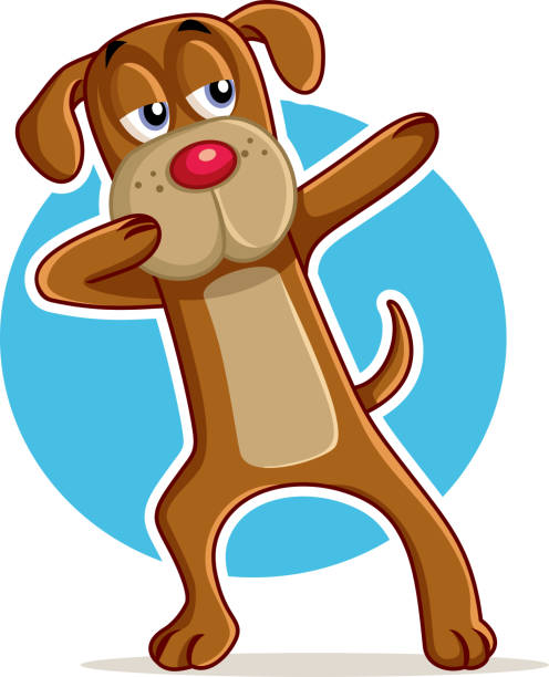Funny Dog Dabbing Vector Cartoon Stock Illustration - Download Image Now -  Dog, Dancing, Animal - iStock