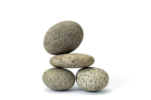 istock Isolated grey stones. Balance and harmony 1151136091