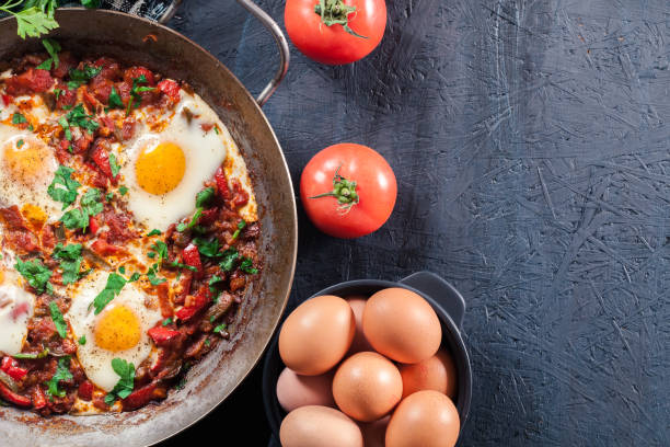 istock Shakshuka in a frying pan 1151137639