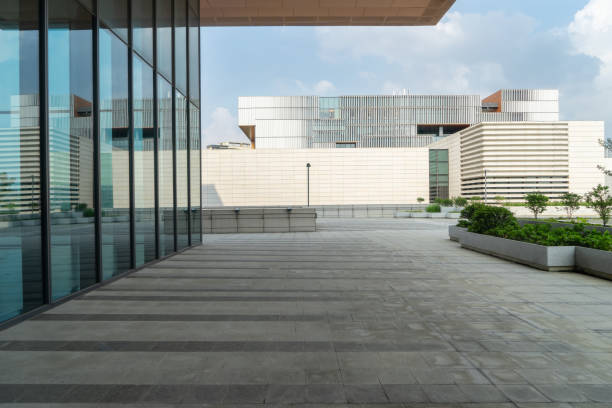 istock empty square and modern architecture in the city 1151140605