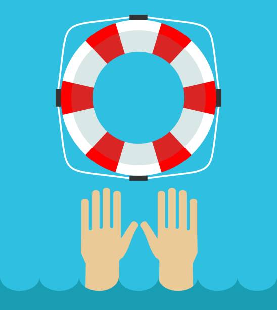 istock Lifebuoy icon in flat style . Simple life ring or life preserver symbol. 1151141987