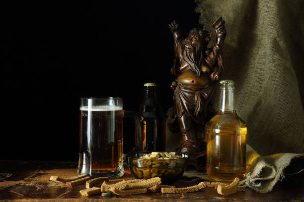 istock Still life with a beer in a retro style 1151142420