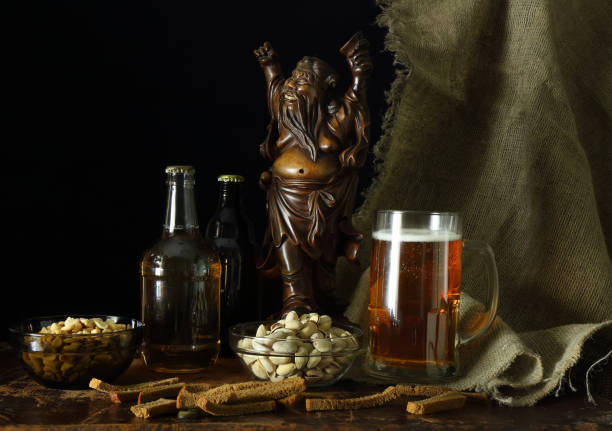 istock Still life with a beer in a retro style 1151142436