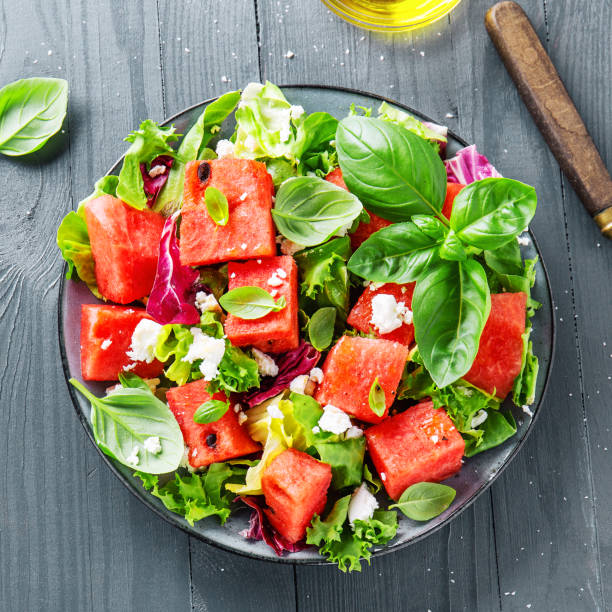 istock Summer salad with fruits 1151145623