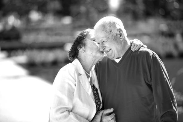 istock Cheerful senior couple having good time 1151147556