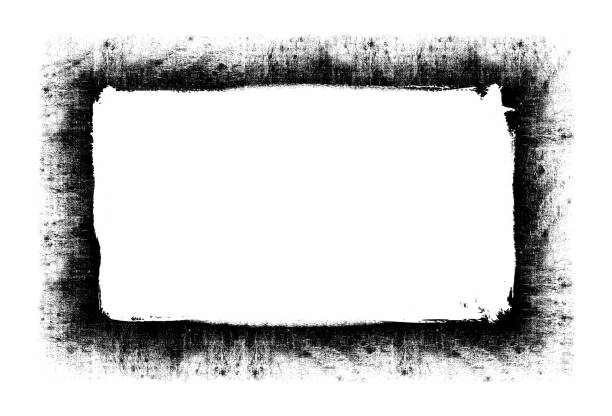 Blank antique photograph with ornate edge frame.