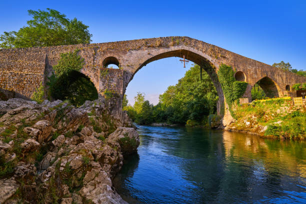istock Cangas de Onis roman bridge in Asturias Spain 1151150947