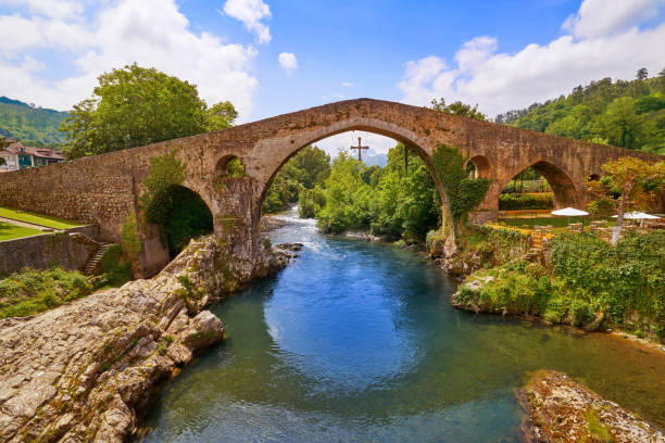 istock Cangas de Onis roman bridge in Asturias Spain 1151155202