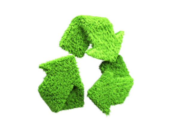 istock volumetric green grass coated recycling sign 3d render on white no shadow 1151156055