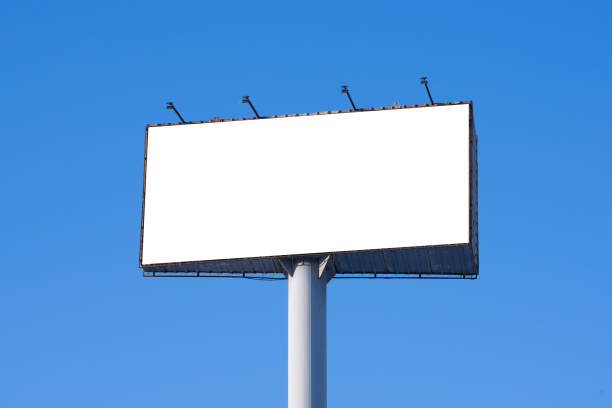 istock Large advertising billboard against the blue sky. 1151157757