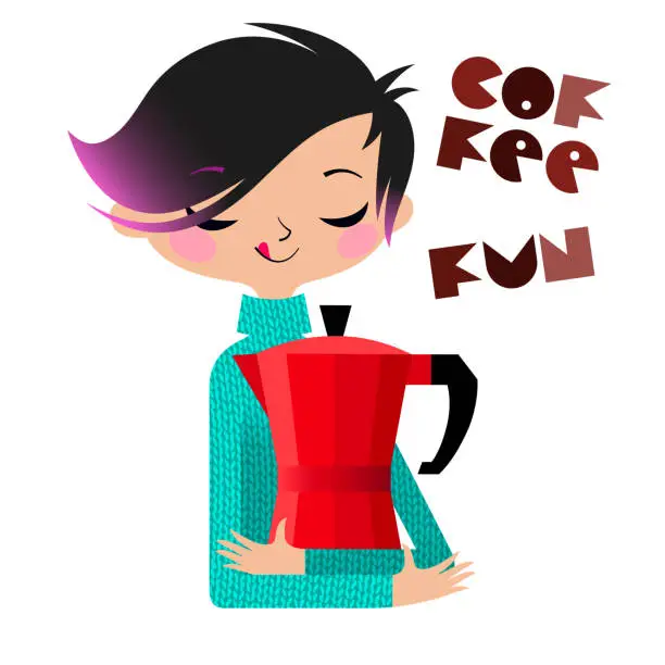 Vector illustration of Coffee Fun