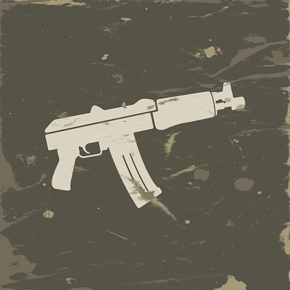 Icon Of Ak47 Army Colors On Grunge Background Stock Illustration - Download  Image Now - Camouflage, Dirty, Pattern - iStock