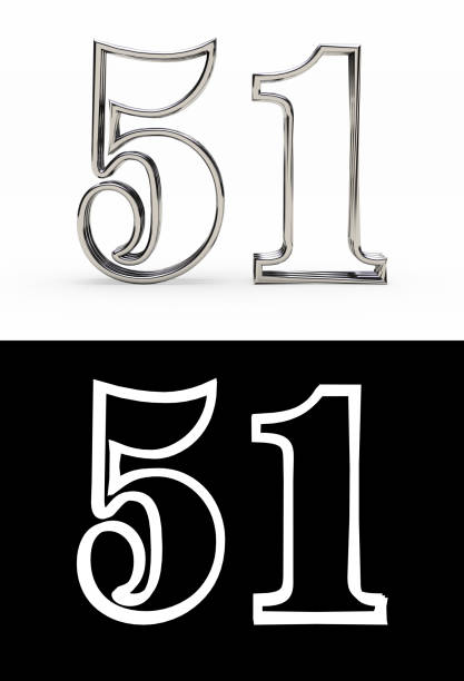 istock Silver number fifty-one years 1151170647