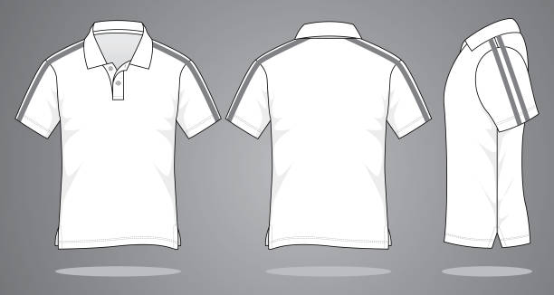 폴로 셔츠 디자인 벡터 - shirt polo shirt red collar stock illustrations