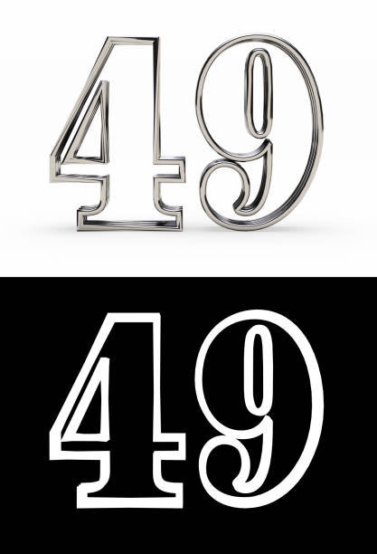 istock Silver number forty-nine years 1151173695