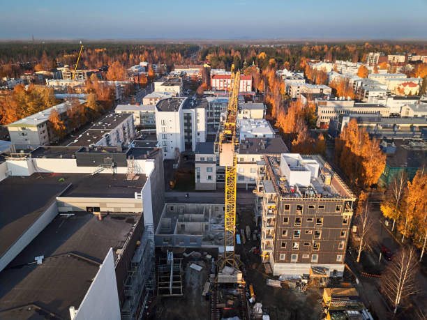 istock Aerial View of Construction Site. 1151173715