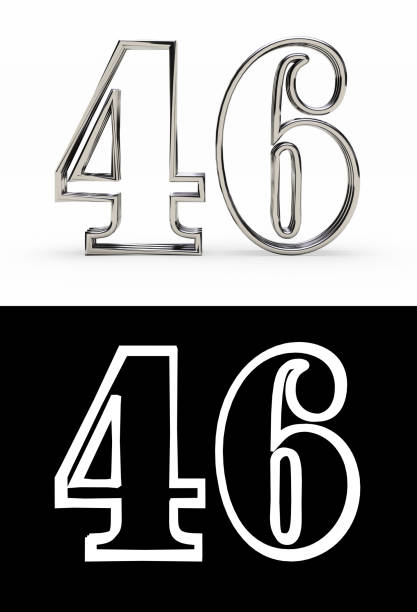 istock Silver number forty-six years 1151173764