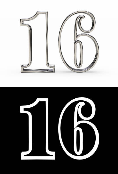 istock Silver number sixteen years 1151174169