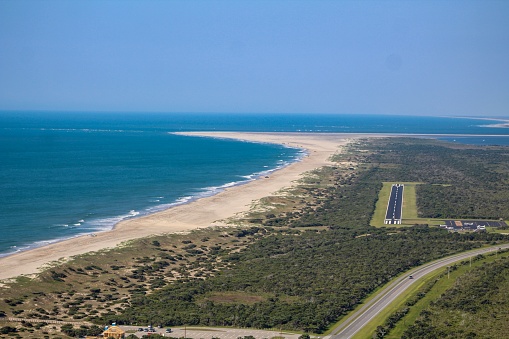 Aerial view of Ocracoke Island