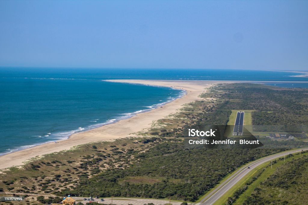 Aerial view of Ocracoke Island Ocracoke Island Stock Photo