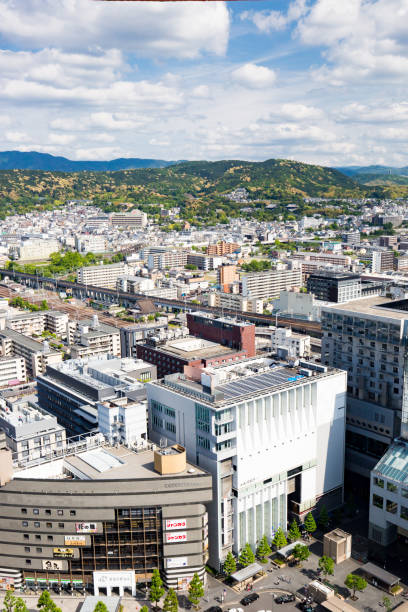 istock Aerial View over Kyoto Japan 1151179148