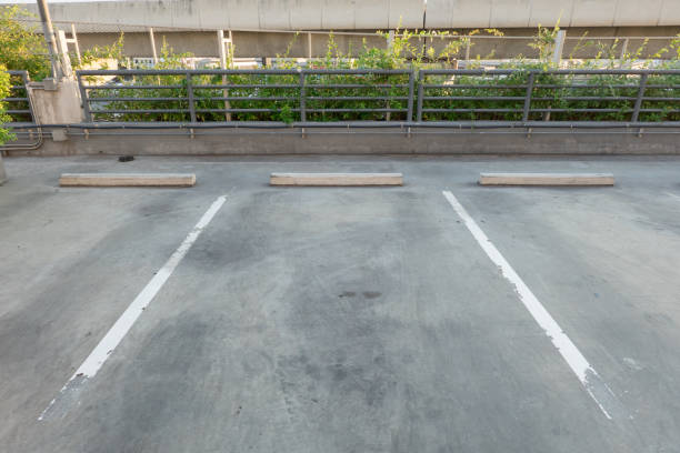 istock Empty Vacant parking lot/Parking garage department store with Copy Writing Space 1151180706