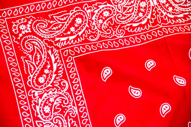 istock Red bandana isolated on white 1151181383