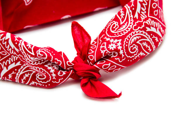 istock Red bandana isolated on white 1151181457