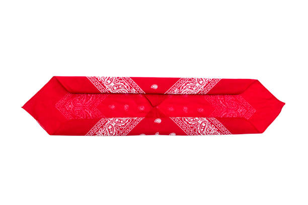 istock Red bandana isolated on white 1151181489