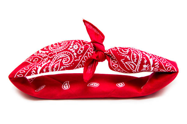 istock Red bandana isolated on white 1151181507