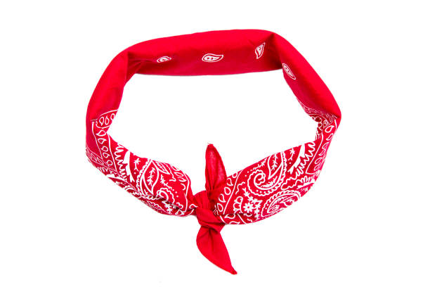 istock Red bandana isolated on white 1151181541