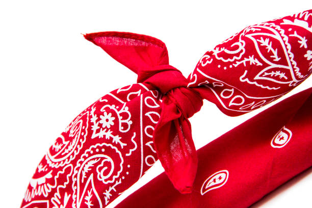 istock Red bandana isolated on white 1151181562