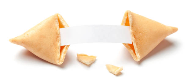istock Chinese fortune cookies. Cookies with empty blank inside for prediction words. Isolated on white background. 1151184520