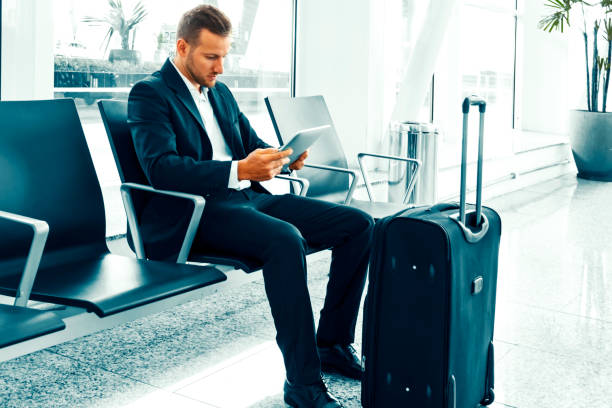 istock Businessman at an airport. 1151185684